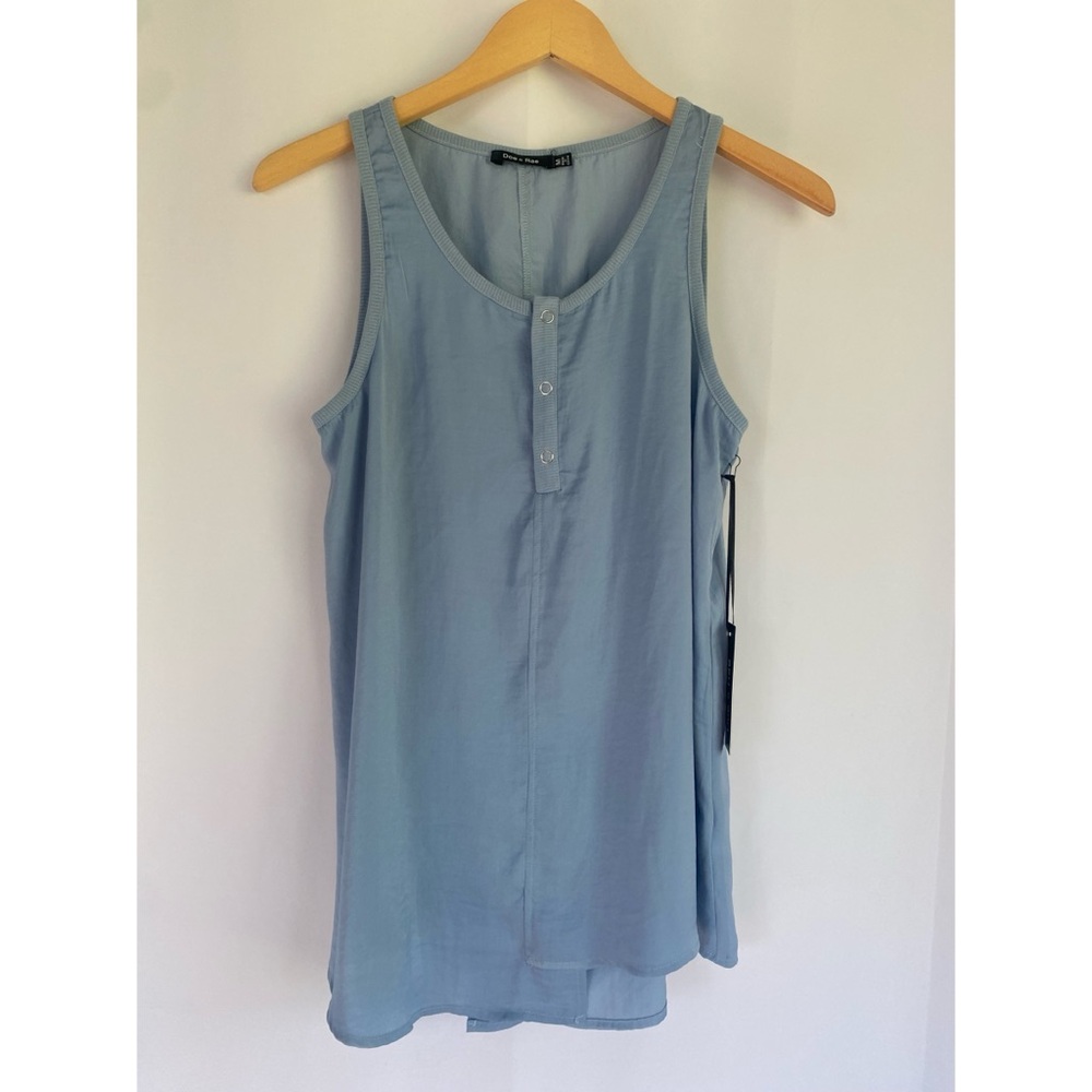 Doe & Rae Button Front Blouse Tank - Picture 2 of 5